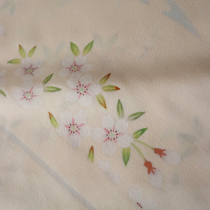 訪問着「加賀友禅 - 桜」高田克也