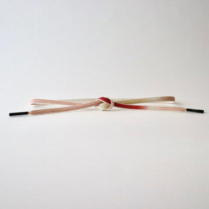 帯締め「高麗組 段暈し銀散し耳付 - rd」和小物さくら