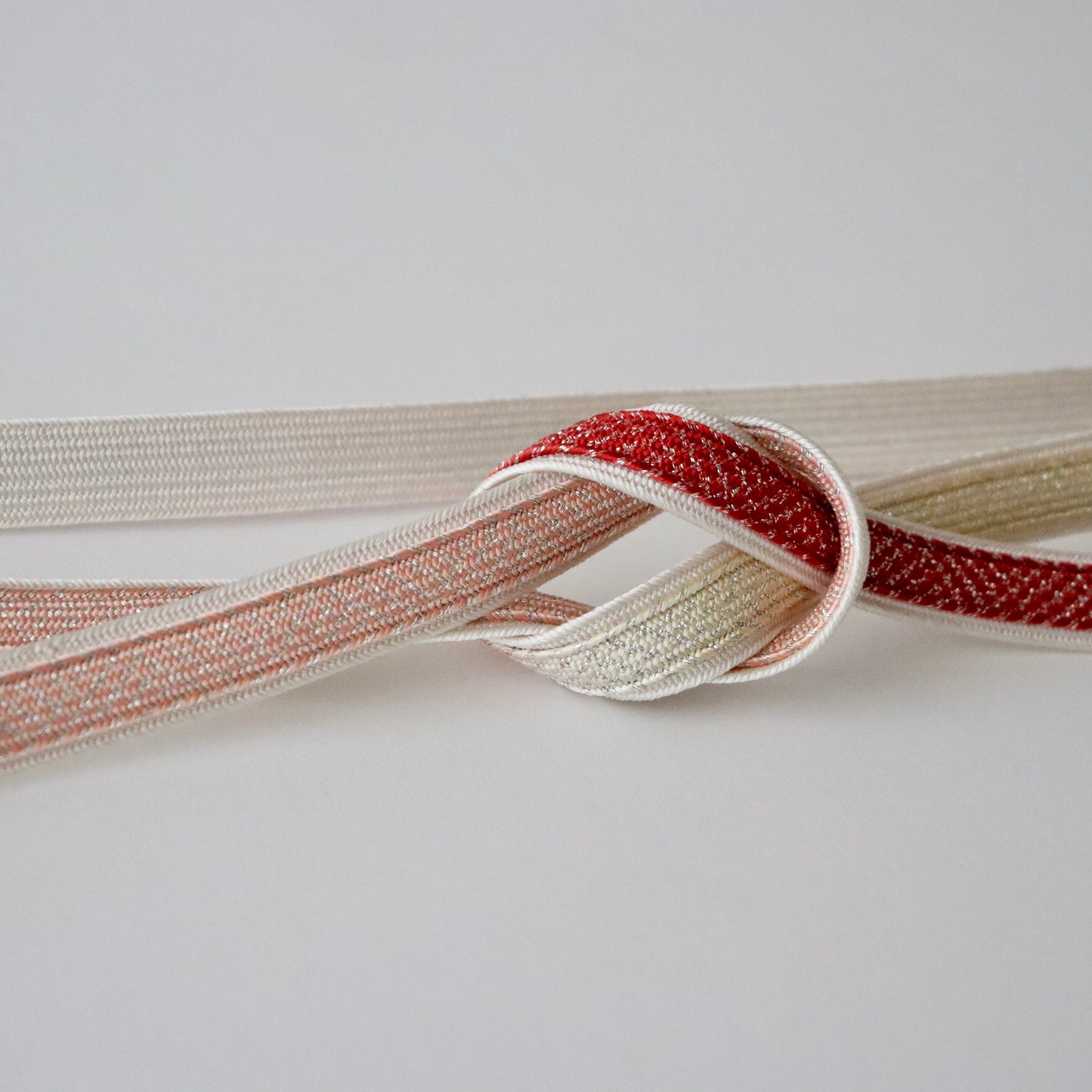 帯締め「高麗組 段暈し銀散し耳付 - rd」和小物さくら