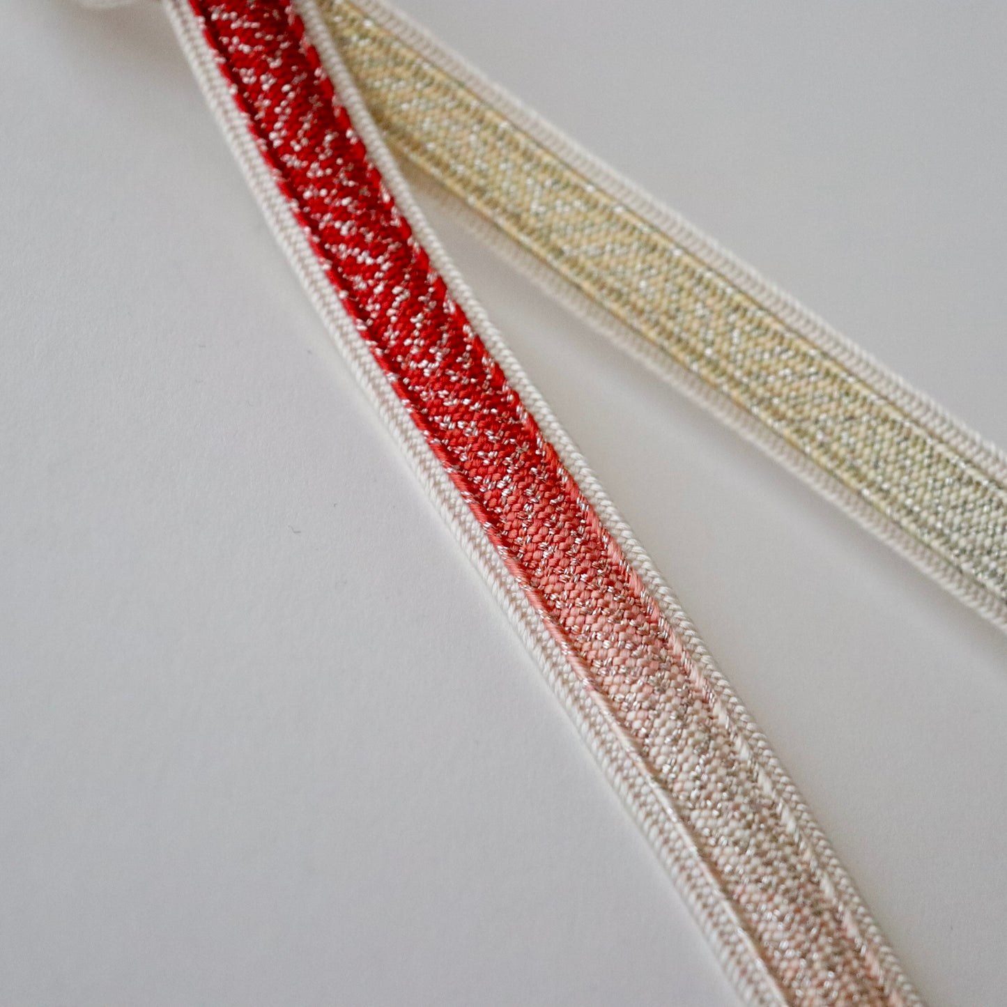 帯締め「高麗組 段暈し銀散し耳付 - rd」和小物さくら