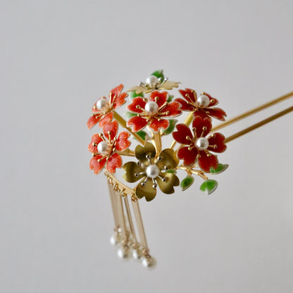 かんざし「桜尽くし ビラ簪」大原商店