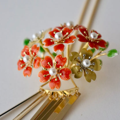 かんざし「桜尽くし ビラ簪」大原商店