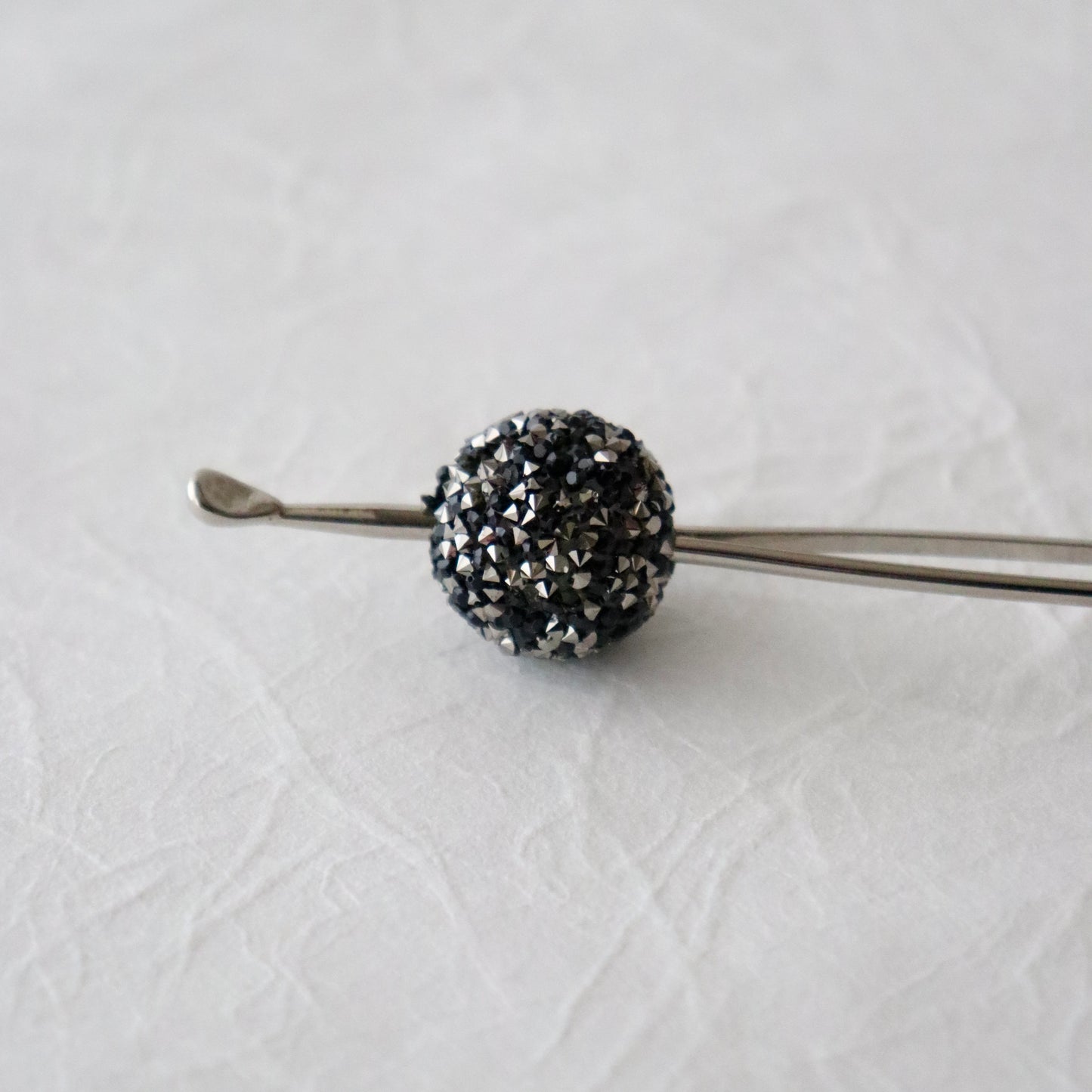 かんざし「ラメ・ミラーボール blk」大原商店