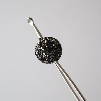 かんざし「ラメ・ミラーボール blk」大原商店
