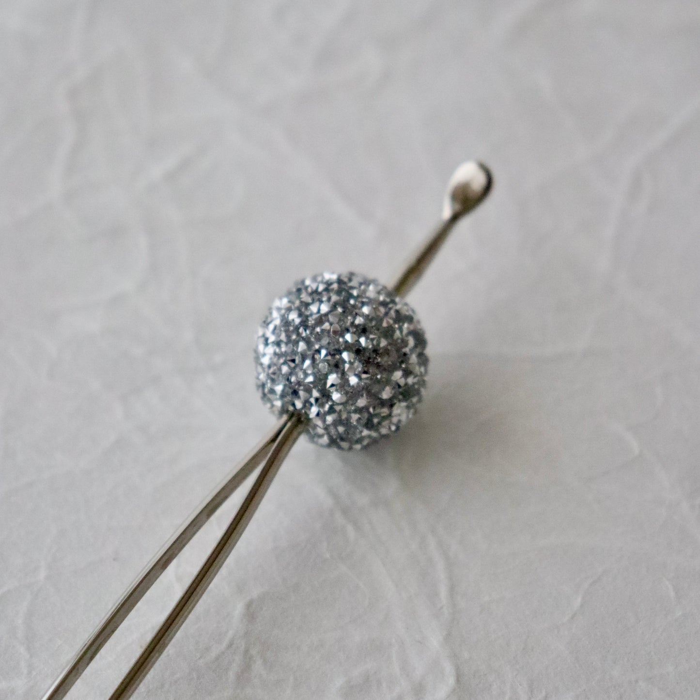 かんざし「ラメ・ミラーボール slv」大原商店