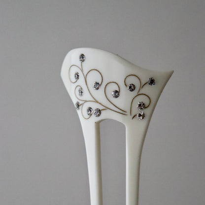 かんざし「唐草 wht」大原商店