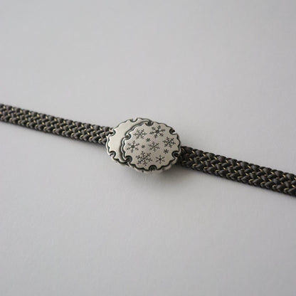 帯留「雪輪重ね」大原商店