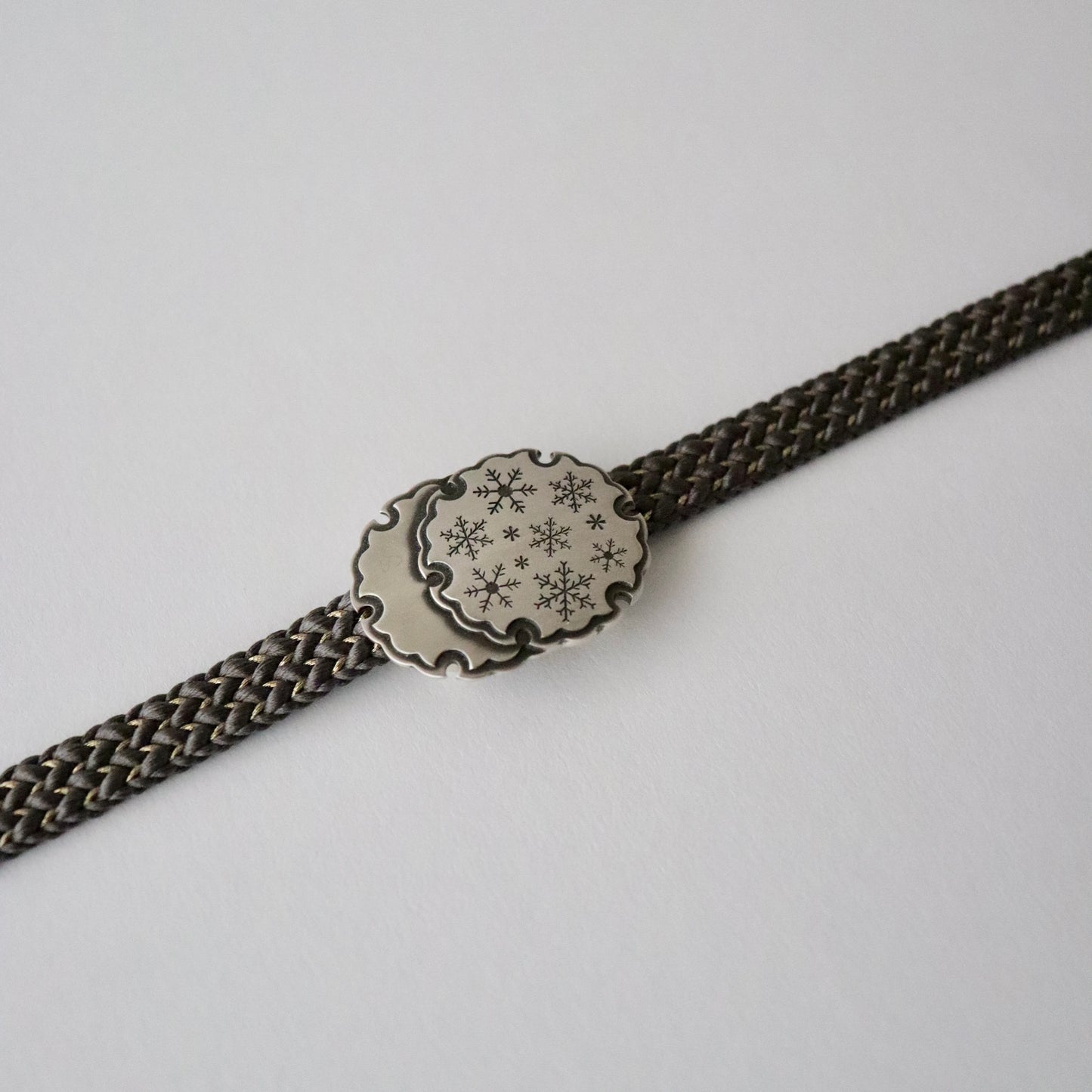 帯留「雪輪重ね」大原商店