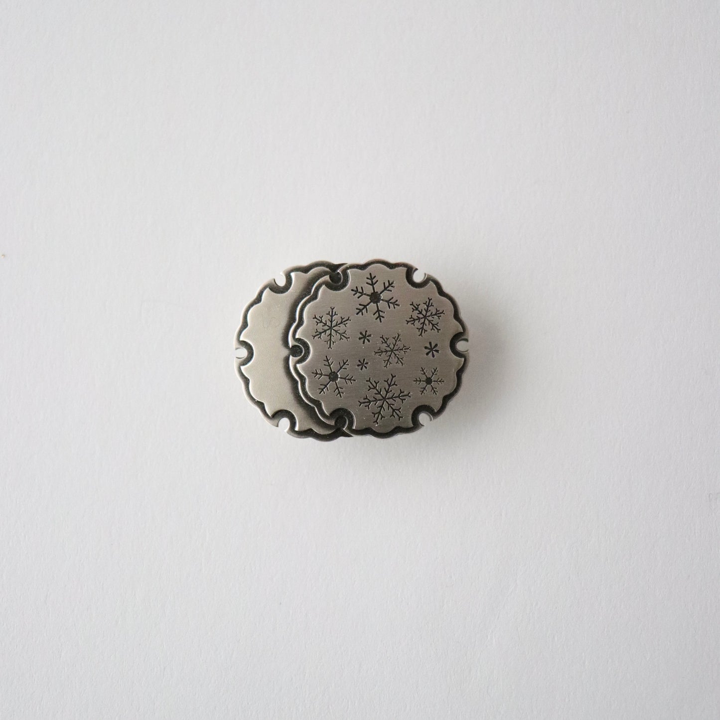 帯留「雪輪重ね」大原商店