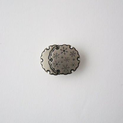 帯留「雪輪重ね」大原商店