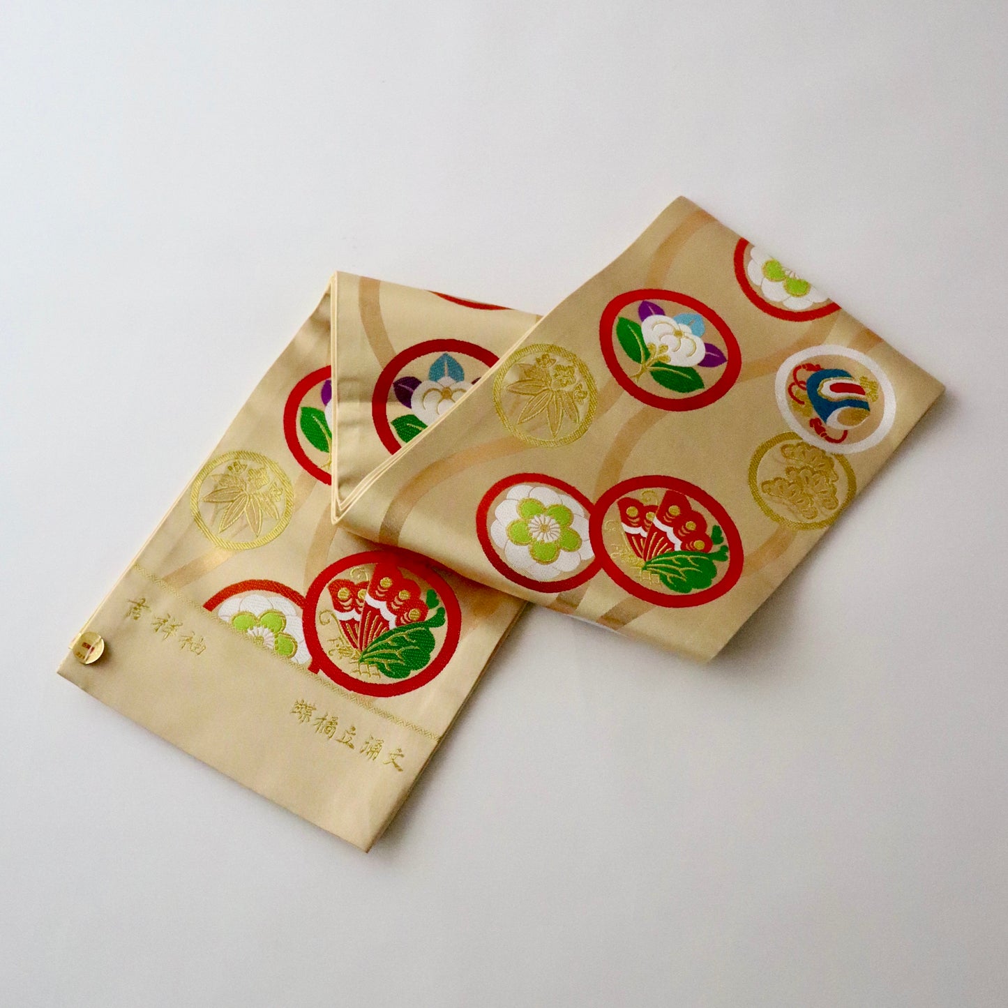 西陣織 | 袋帯 | 七五三 | 七歳 | 正絹 | 蝶橘立涌文 | 金 | 志都香