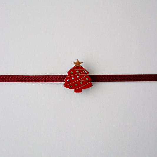 帯留「クリスマスツリー rd」大原商店