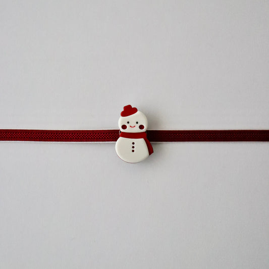 帯留「雪だるま rd」大原商店