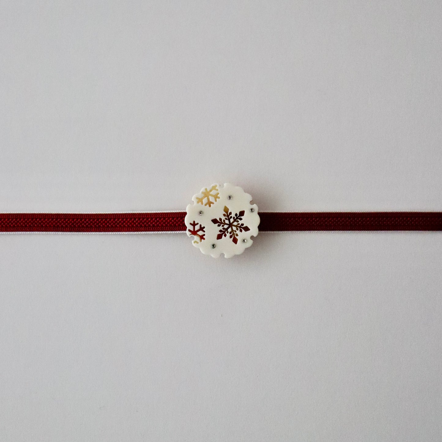 帯留「雪輪」大原商店