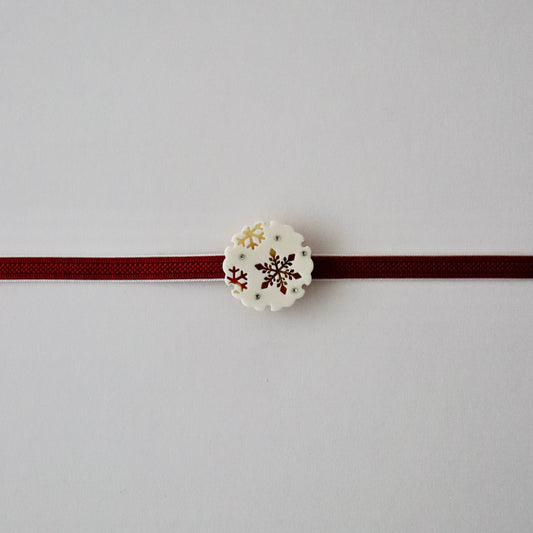 帯留「雪輪」大原商店