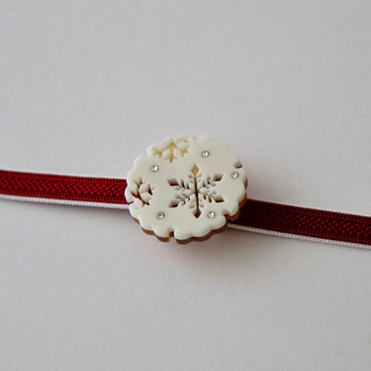 帯留「雪輪」大原商店