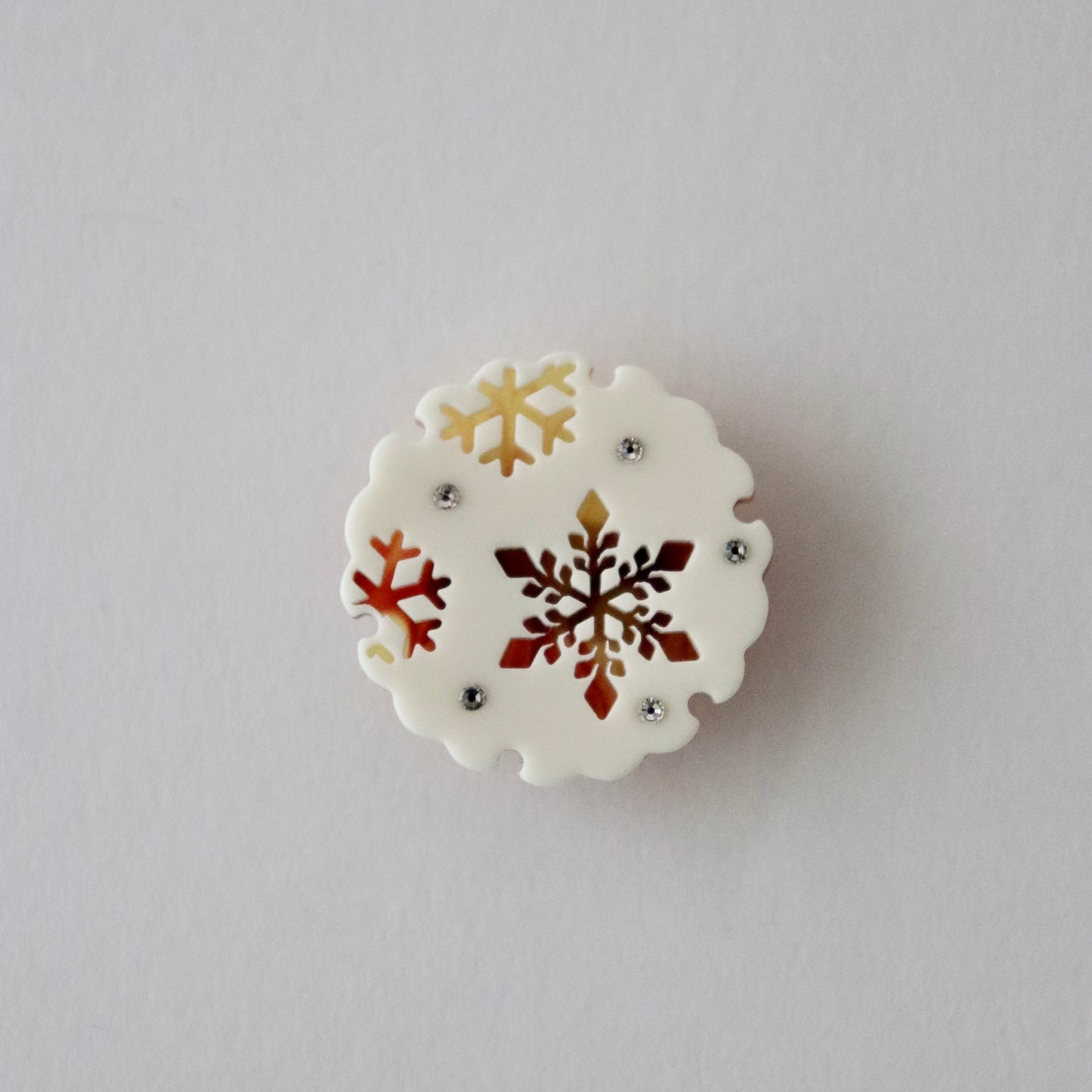 帯留「雪輪」大原商店