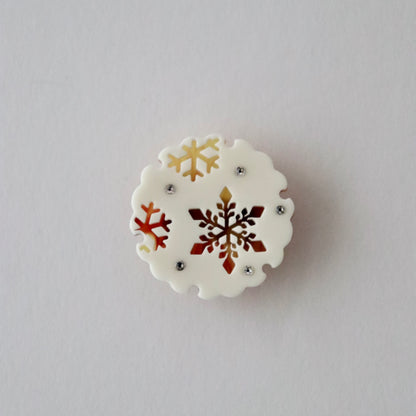 帯留「雪輪」大原商店