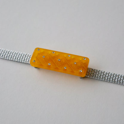 帯留「菱菊 - 卵甲」大原商店