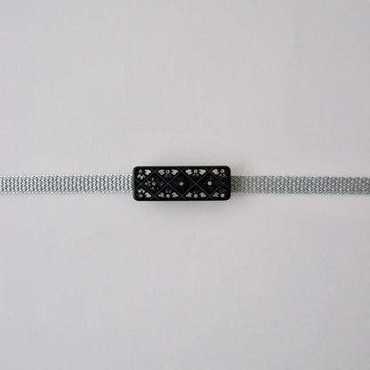 帯留「菱菊 - blk」大原商店