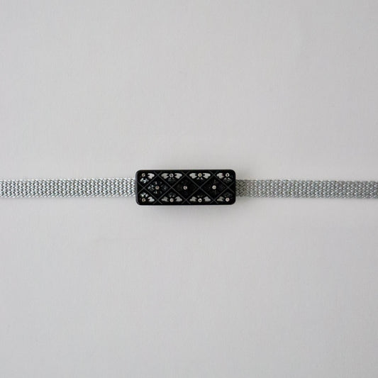 帯留「菱菊 - blk」大原商店