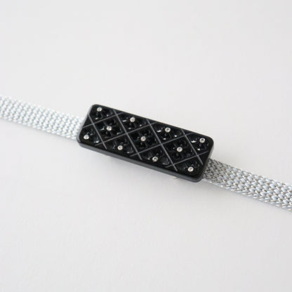 帯留「菱菊 - blk」大原商店