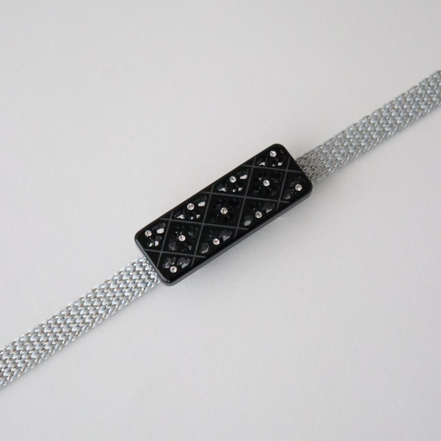 帯留「菱菊 - blk」大原商店