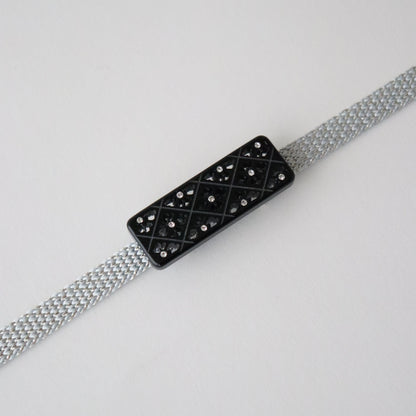 帯留「菱菊 - blk」大原商店