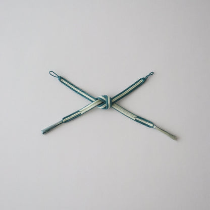 羽織紐「大和矢羽根 - grn/lt.g」和小物さくら