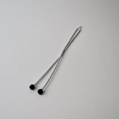 羽織紐「伊賀 梵天房 - b.gry」和小物さくら