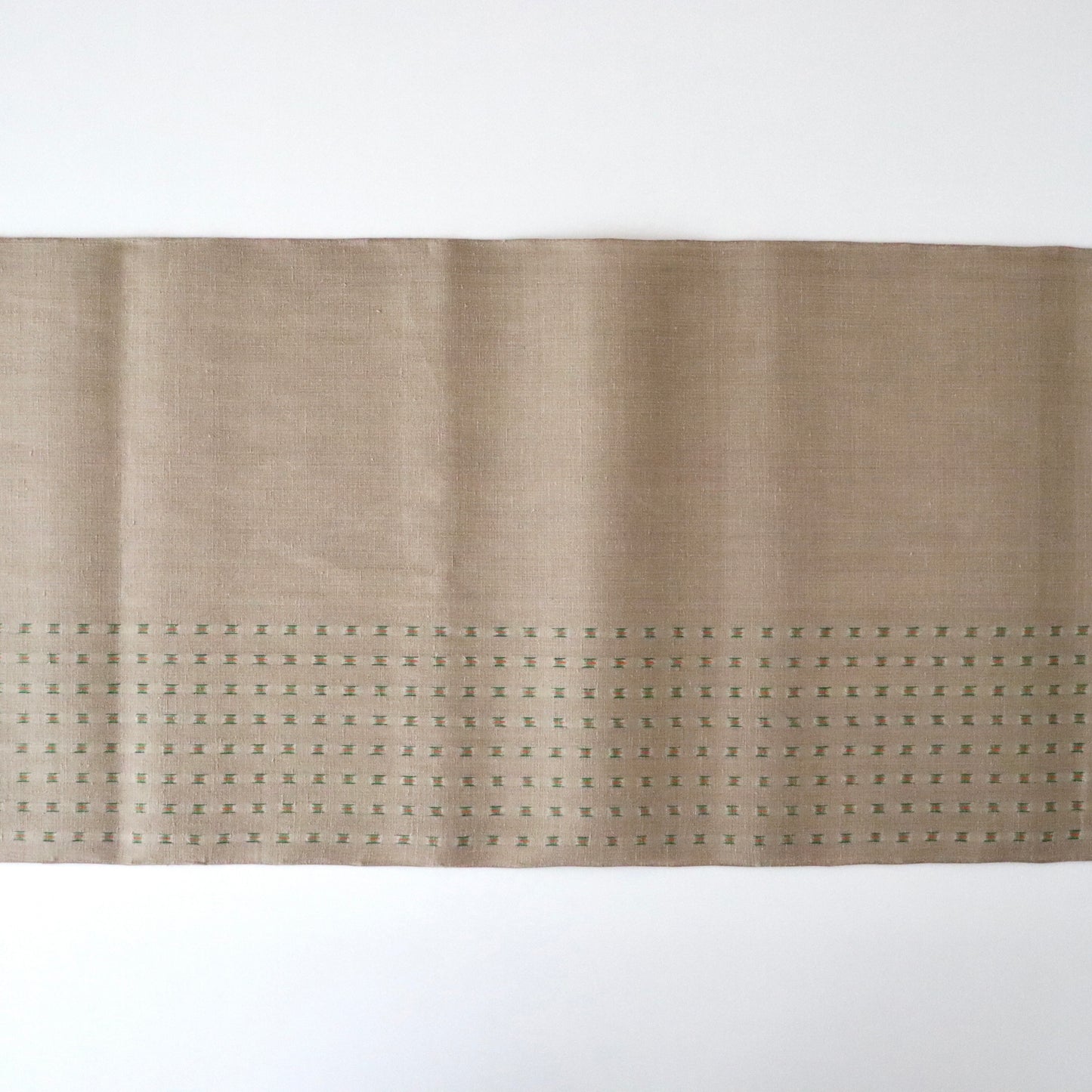 本場結城縮「大正絣 花緑青」小倉商店