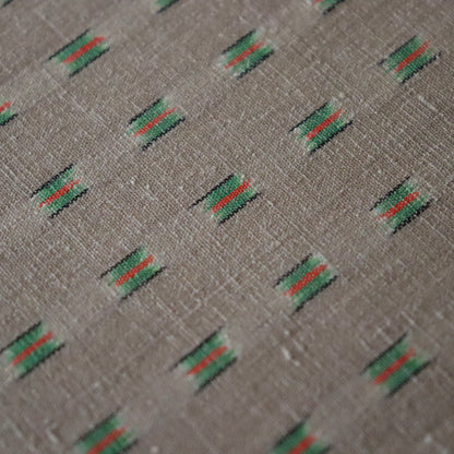 本場結城縮「大正絣 花緑青」小倉商店