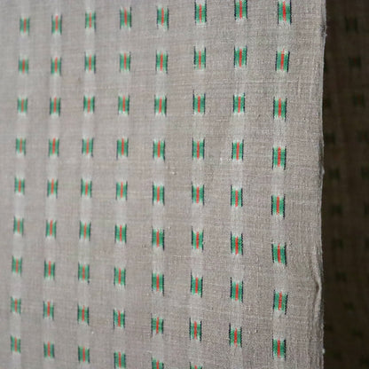 本場結城縮「大正絣 花緑青」小倉商店