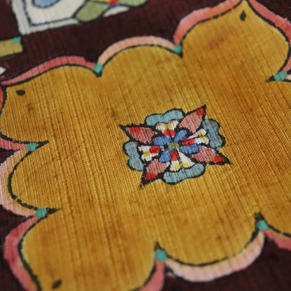 九寸名古屋帯「木版更紗 - 飾り窓」小島貞二