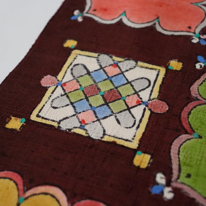 九寸名古屋帯「木版更紗 - 飾り窓」小島貞二