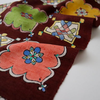 九寸名古屋帯「木版更紗 - 飾り窓」小島貞二