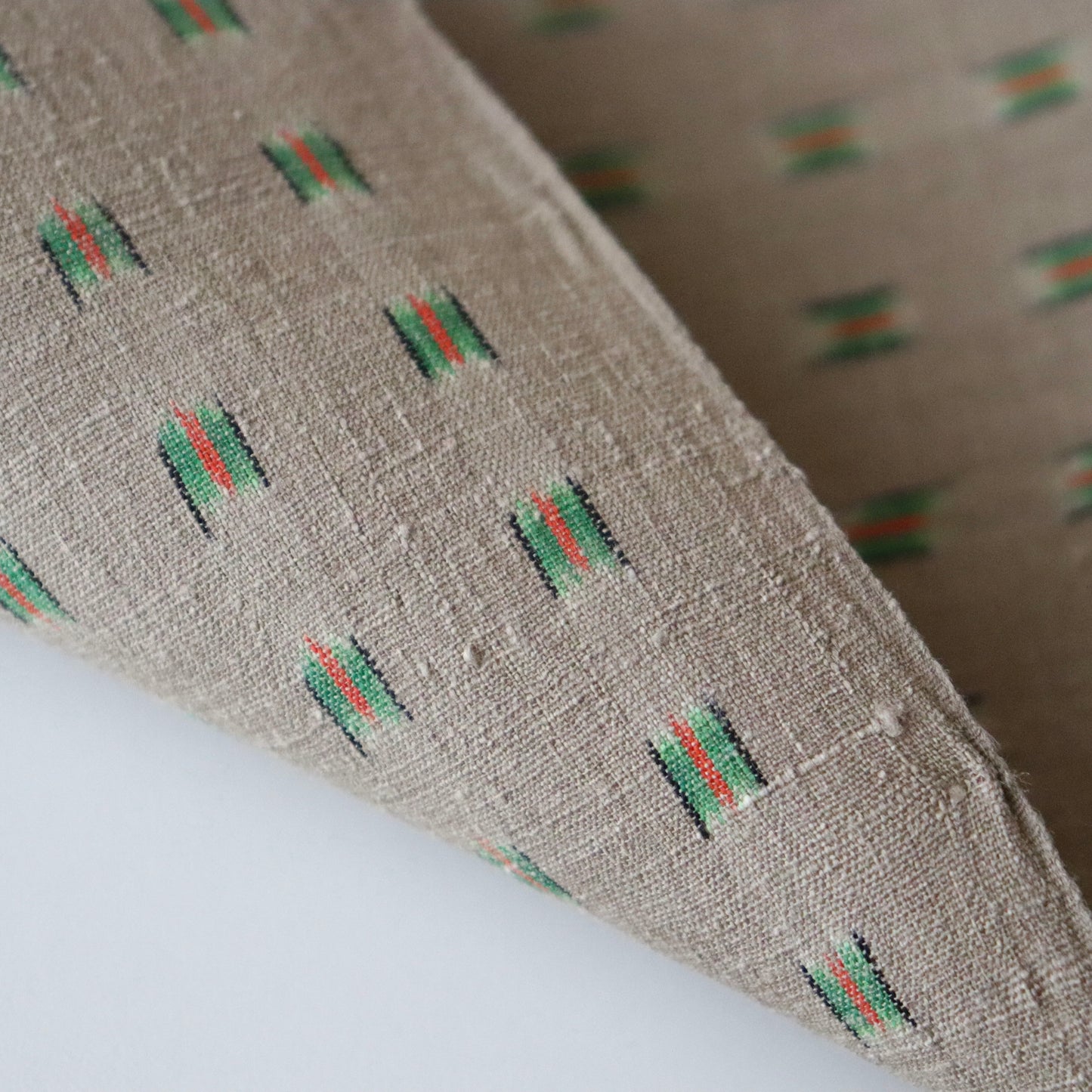 本場結城縮「大正絣 花緑青」小倉商店