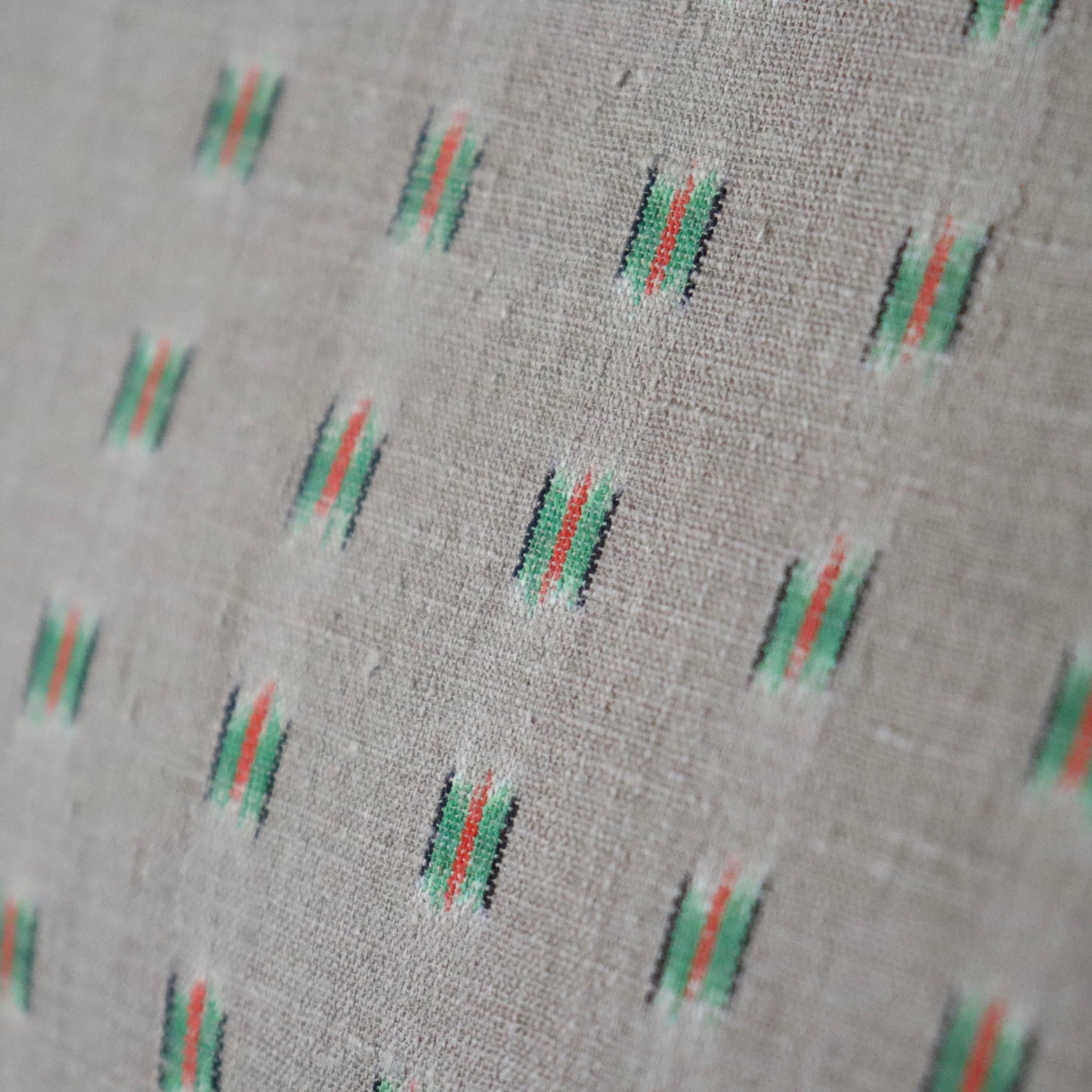 本場結城縮「大正絣 花緑青」小倉商店