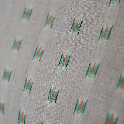 本場結城縮「大正絣 花緑青」小倉商店