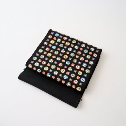 九寸名古屋帯「型絵染 - 丸紋」小島貞二