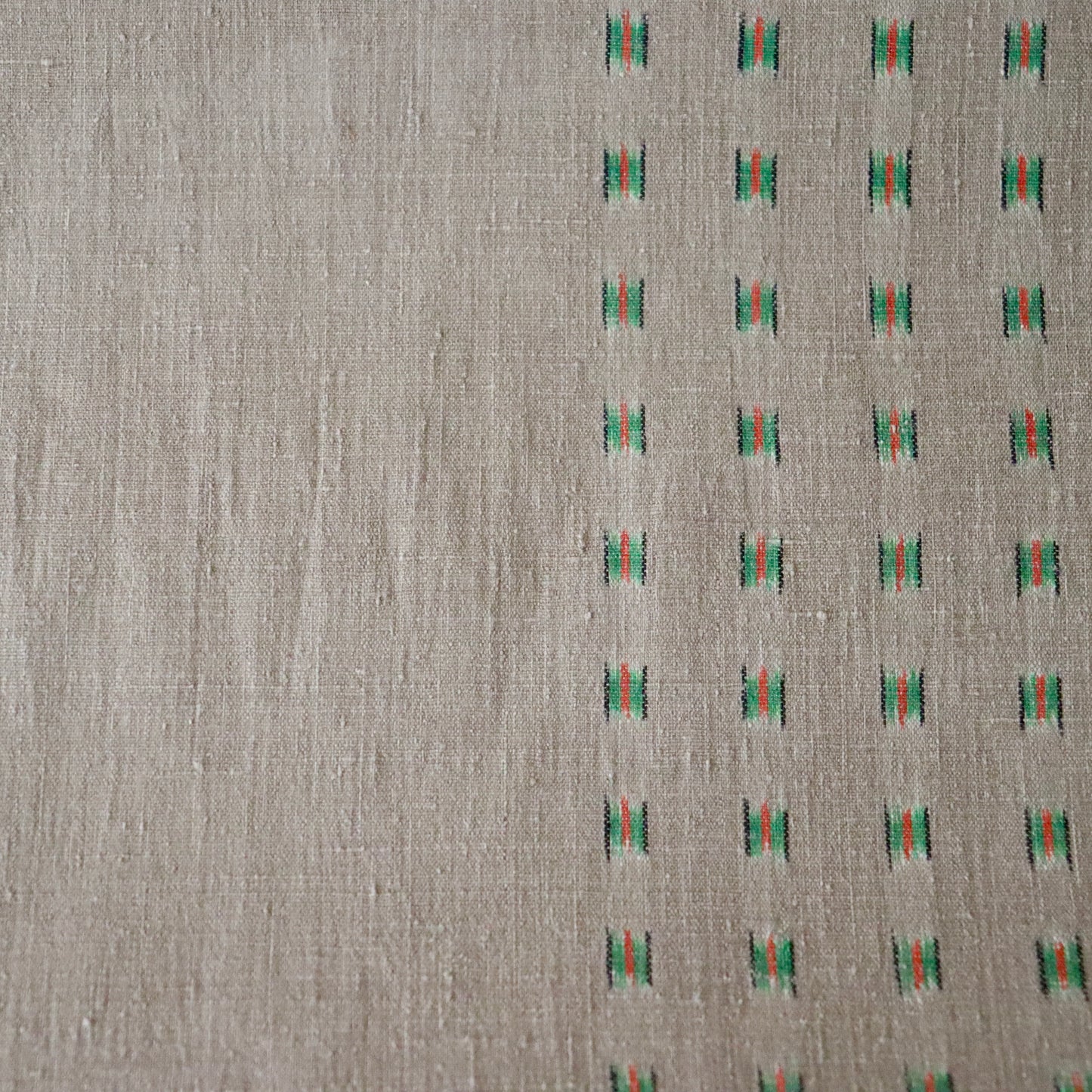 本場結城縮「大正絣 花緑青」小倉商店