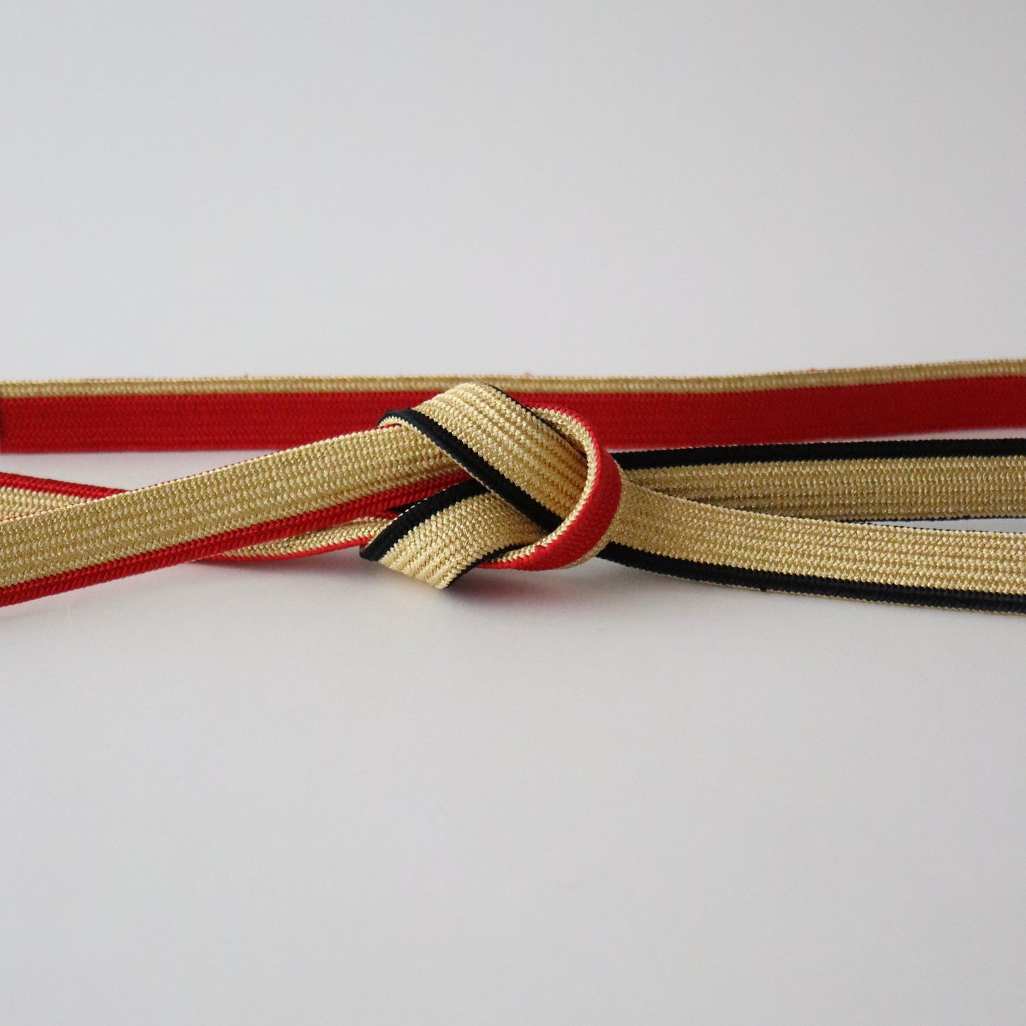 帯締め「二枚高麗手先暈し - gd.red-bk」 和小物さくら