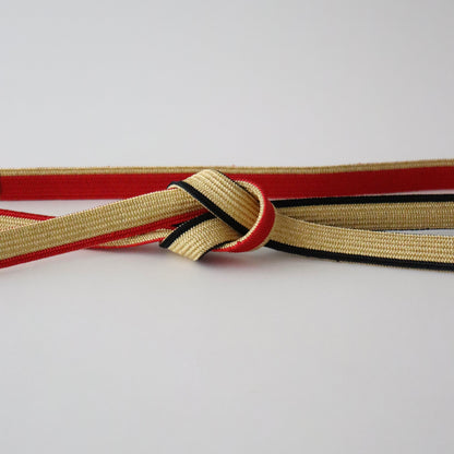 帯締め「二枚高麗手先暈し - gd.red-bk」 和小物さくら