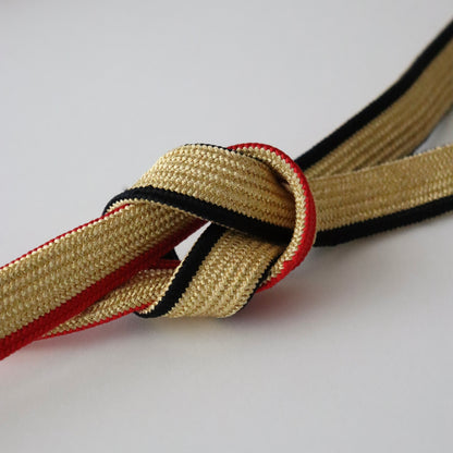 帯締め「二枚高麗手先暈し - gd.red-bk」 和小物さくら