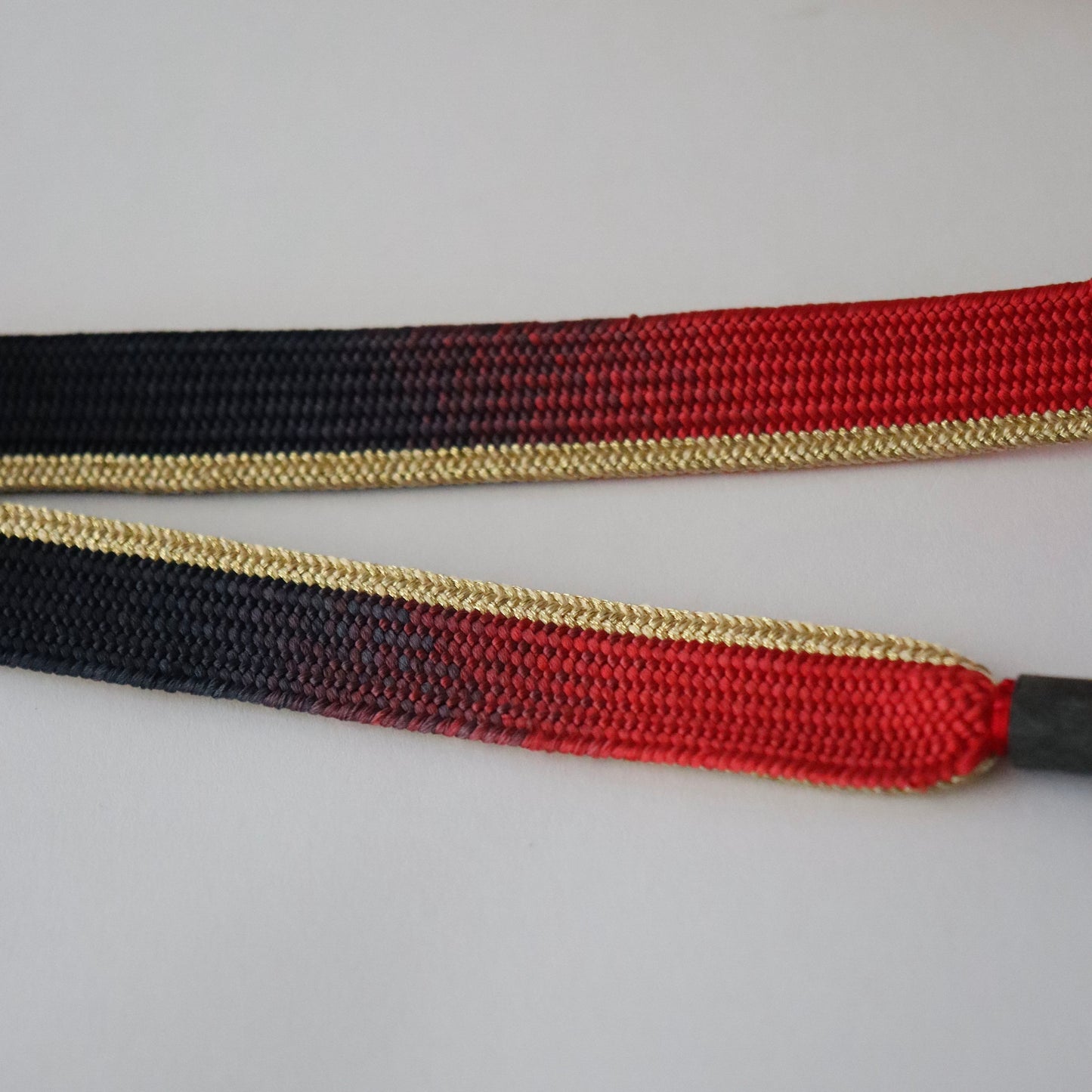 帯締め「二枚高麗手先暈し - gd.red-bk」 和小物さくら