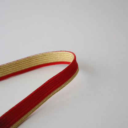 帯締め「二枚高麗手先暈し - gd.red-bk」 和小物さくら