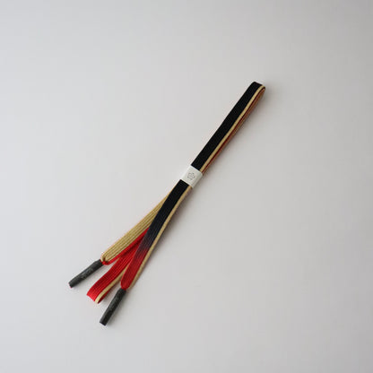 帯締め「二枚高麗手先暈し - gd.red-bk」 和小物さくら