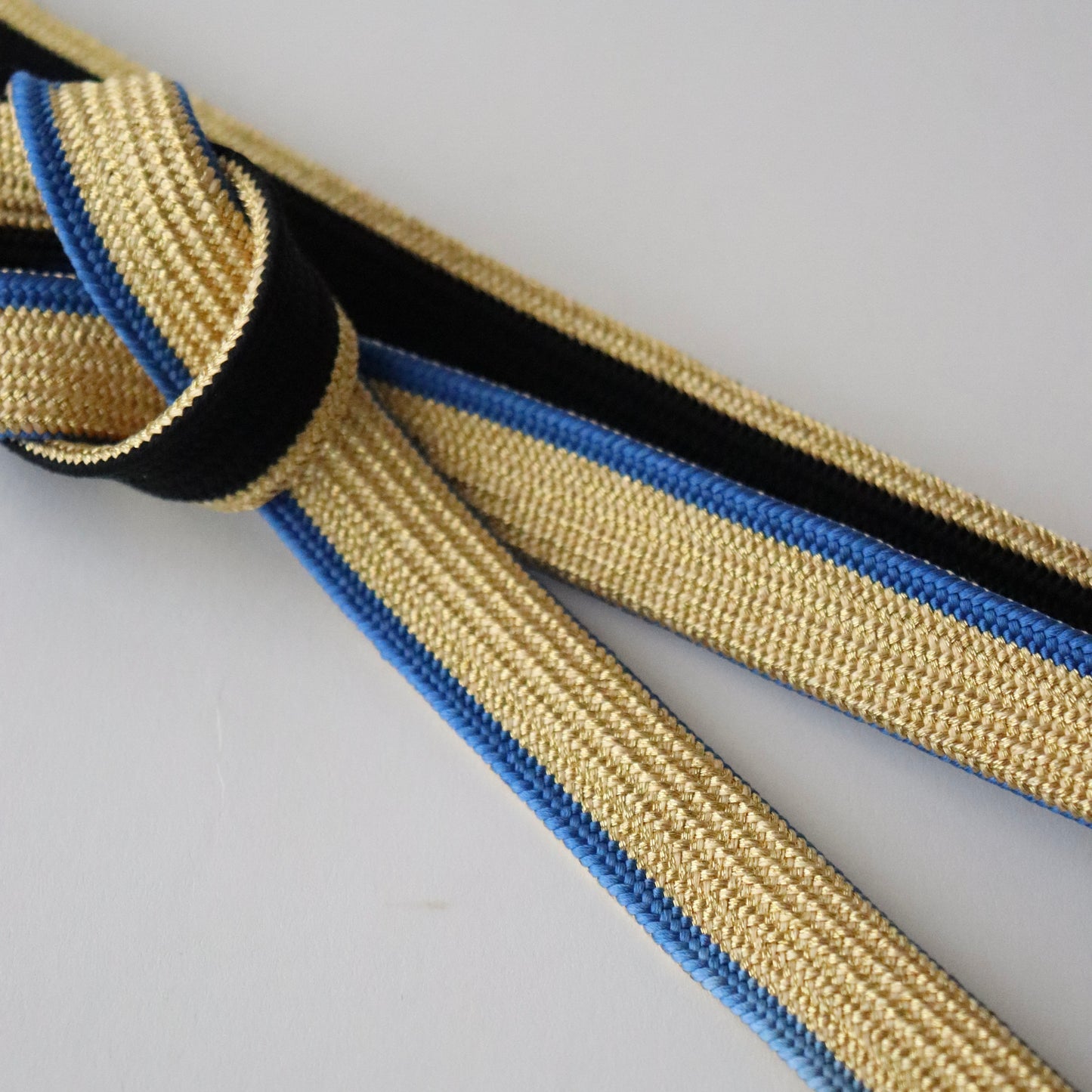 帯締め「二枚高麗手先暈し - gd.blu-bk」 和小物さくら