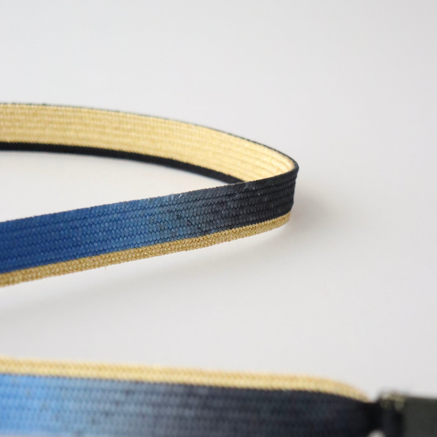 帯締め「二枚高麗手先暈し - gd.blu-bk」 和小物さくら