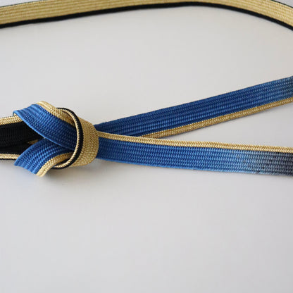 帯締め「二枚高麗手先暈し - gd.blu-bk」 和小物さくら